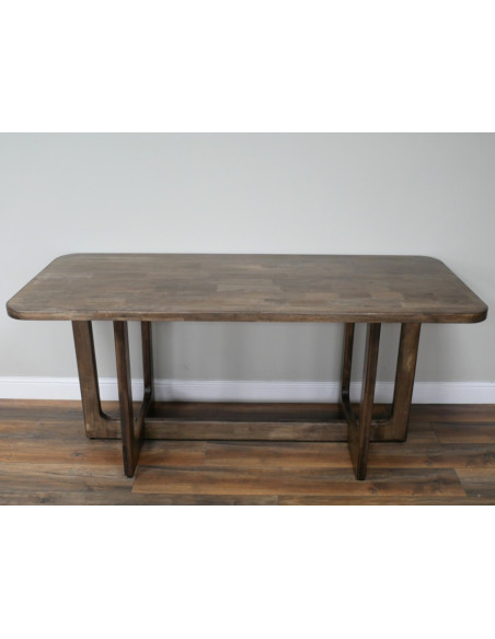 Table à manger bois massif – Table salle à manger élégante 180 cm