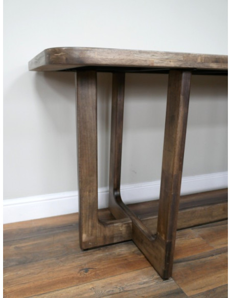 Table à manger bois massif – Table salle à manger élégante 180 cm