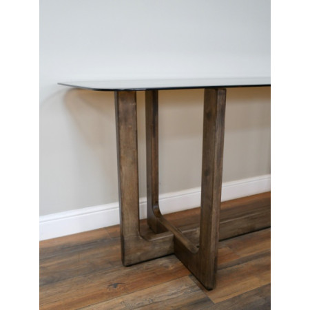 Table à manger verre et bois – Table...
