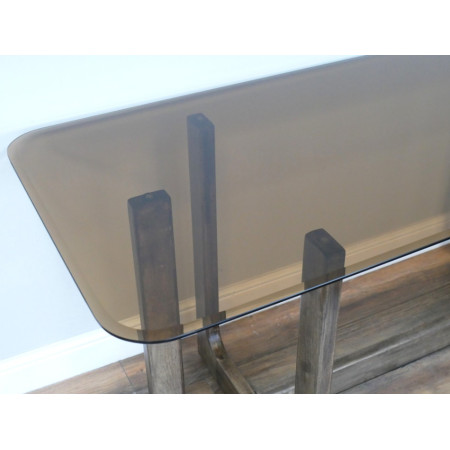 Table à manger verre et bois – Table...