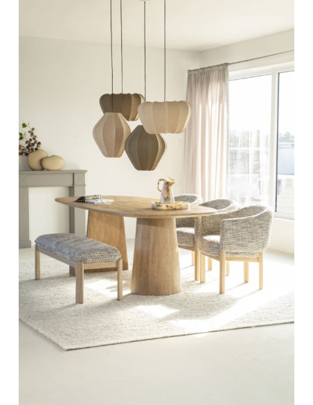 Table à manger bois Lune – Table design 240 ou 300 cm (2 finitions)