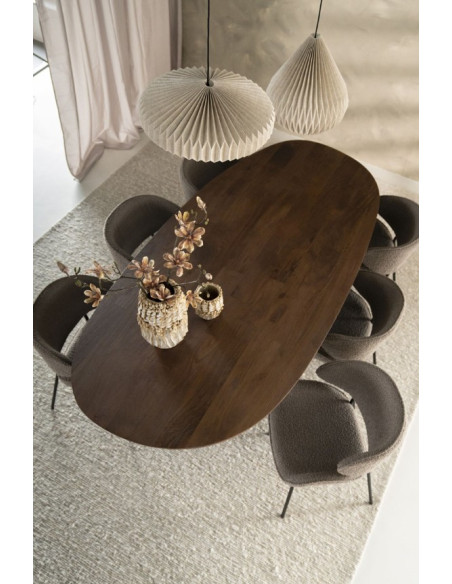 Table à manger bois Coco – Table ovale design 240 ou 300 cm (2finitions)