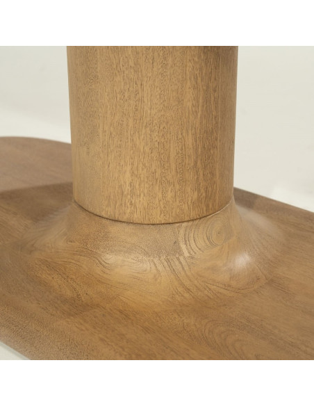 Table à manger ovale bois Coco 180 cm – 6 personnes (2 finitions)