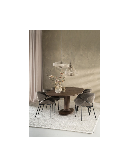 Table à manger ovale bois Coco 180 cm – 6 personnes (2 finitions)