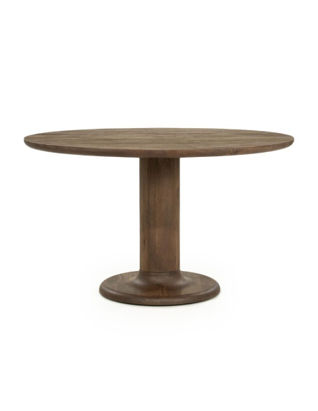 Table à manger ronde bois Coco 130 cm – 4 à 6 personnes (2 finitions)