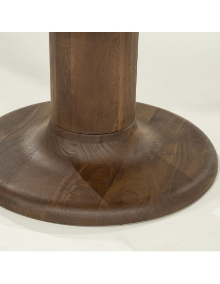 Table à manger ronde bois Coco 130 cm – 4 à 6 personnes (2 finitions)