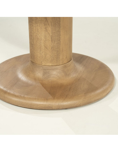 Table à manger ronde bois Coco 130 cm – 4 à 6 personnes (2 finitions)