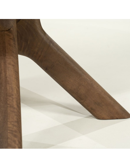 Table à manger ronde bois Tycho 150 cm – 6 personnes (2 finitions)