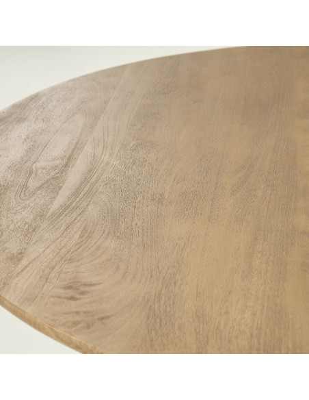 Table à manger ronde bois Tycho 150 cm – 6 personnes (2 finitions)