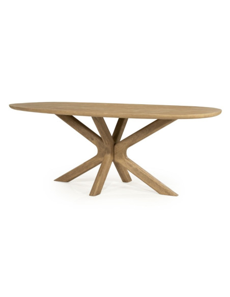 Table à manger bois Tycho 210 cm – Table design 6 à 8 personnes (2 finitions)