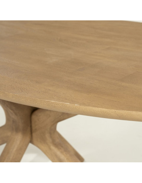 Table à manger bois Tycho 210 cm – Table design 6 à 8 personnes (2 finitions)