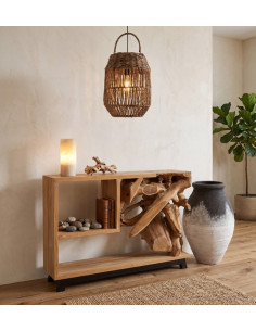 Console en bois de teck et...