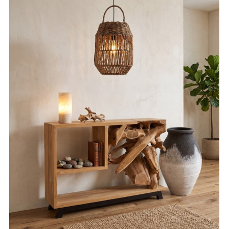 Console en bois de teck et racine –...