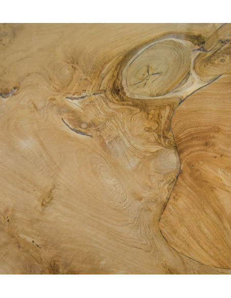 Console en bois de teck et racine – Pièce unique naturelle