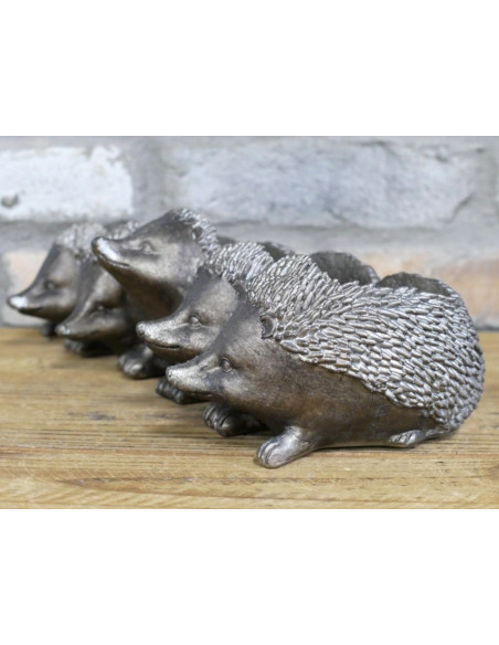 Jardinière Hérissons en résine 33 cm | Déco jardin