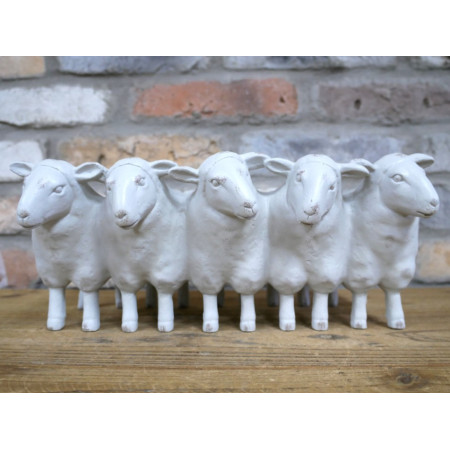 Jardinière Moutons Crème en résine –... Jardinière Moutons Crème en résine –...