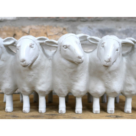 Jardinière Moutons Crème en résine –... Jardinière Moutons Crème en résine –...