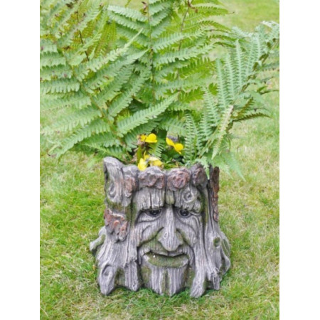 Jardinière Tronc d’Arbre Visage en... Jardinière Tronc d’Arbre Visage en...