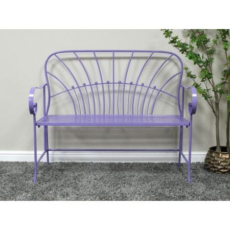 Banc de Jardin Lilas en Métal Design Banc de Jardin Lilas en Métal Design