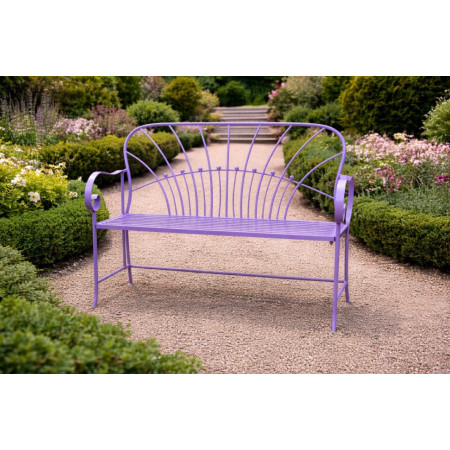 Banc de Jardin Lilas en Métal Design Banc de Jardin Lilas en Métal Design