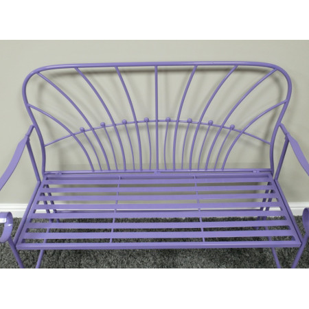 Banc de Jardin Lilas en Métal Design Banc de Jardin Lilas en Métal Design