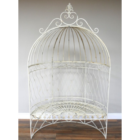Banc Arche Romantique en Métal Vieilli Banc Arche Romantique en Métal Vieilli