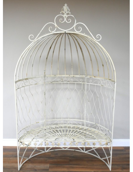 Banc Arche Romantique en Métal Vieilli