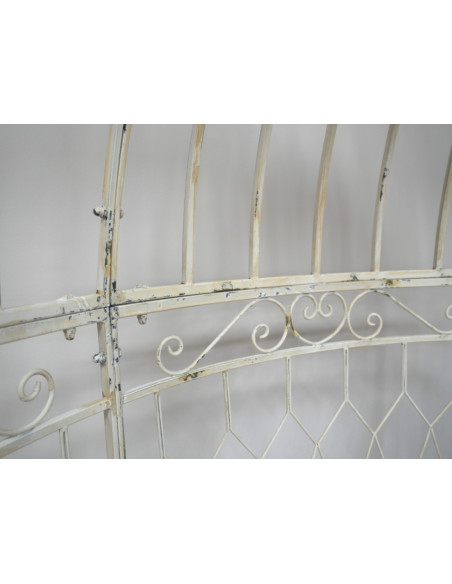Banc Arche Romantique en Métal Vieilli