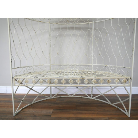 Banc Arche Romantique en Métal Vieilli Banc Arche Romantique en Métal Vieilli