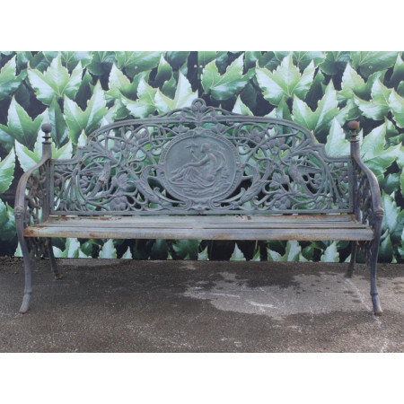 Grand Banc de Jardin Romantique en Fonte Grand Banc de Jardin Romantique en Fonte