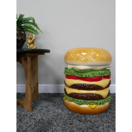 Table d’appoint Burger géant en...