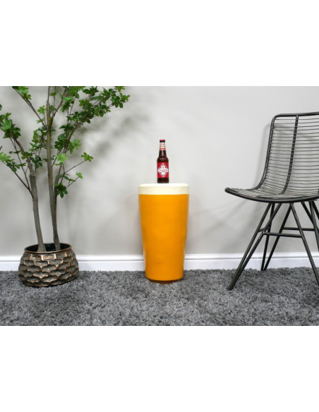 Table d’appoint Verre de Bière géant – Table déco originale en résine 49 cm