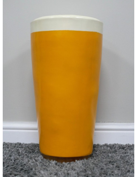 Table d’appoint Verre de Bière géant – Table déco originale en résine 49 cm