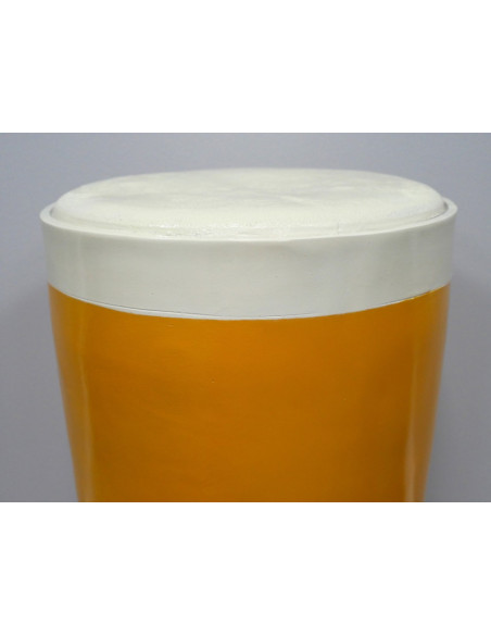 Table d’appoint Verre de Bière géant – Table déco originale en résine 49 cm