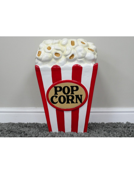 Table d’appoint Popcorn géant en résine – Mobilier déco cinéma original 46 cm