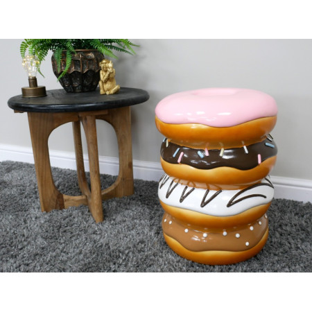 Table d’appoint Donut géant en résine... Table d’appoint Donut géant en résine...