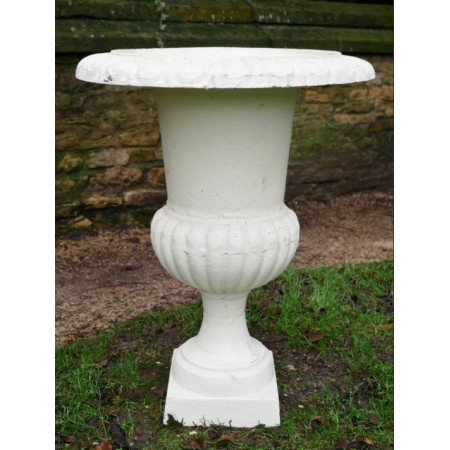 Grand Vase Médicis en Fonte Blanche...