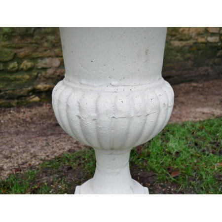Grand Vase Médicis en Fonte Blanche...