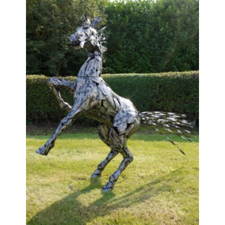 Cheval Cabré Décoratif en Métal –... Cheval Cabré Décoratif en Métal –...