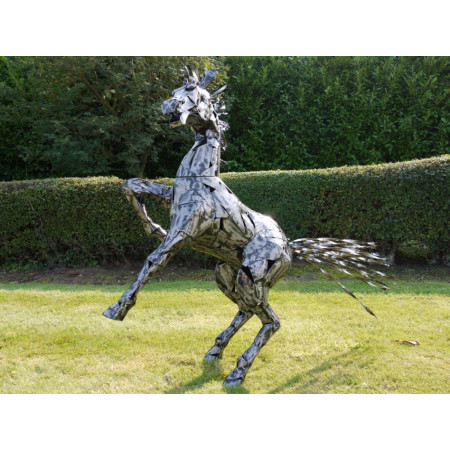 Cheval Cabré Décoratif en Métal –... Cheval Cabré Décoratif en Métal –...