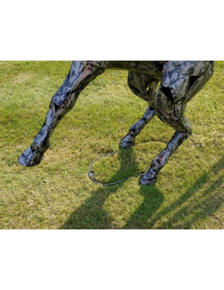Cheval Cabré Décoratif en Métal – Sculpture de Jardin au Design Contemporain