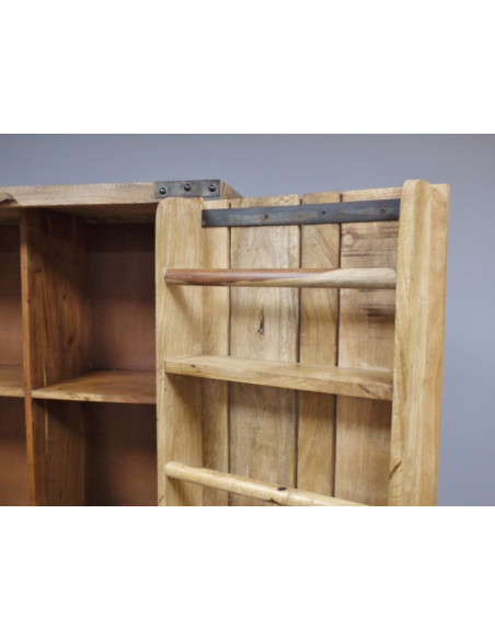 Armoire de Rangement en Bois de Manguier – Esprit Atelier et Charme Authentique