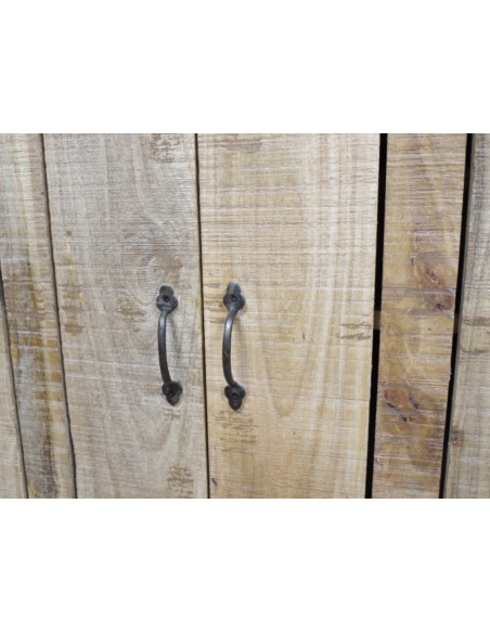 Armoire de Rangement en Bois de Manguier – Esprit Atelier et Charme Authentique