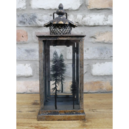 Lanterne Décorative Sapin – Finition... Lanterne Décorative Sapin – Finition...
