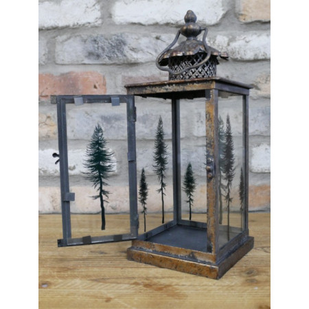 Lanterne Décorative Sapin – Finition... Lanterne Décorative Sapin – Finition...