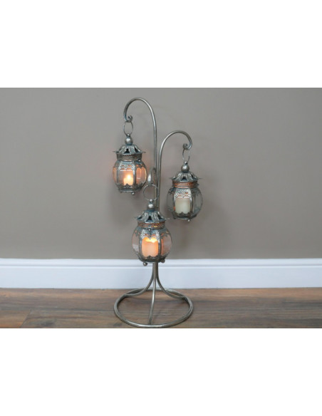 Lanternes sur Pied Décoratives – Trio Lumineux au Charme Intemporel