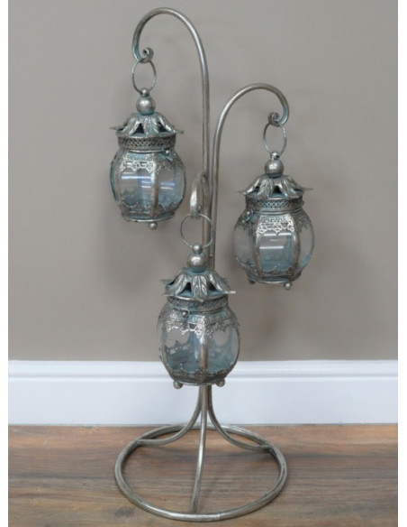 Lanternes sur Pied Décoratives – Trio Lumineux au Charme Intemporel