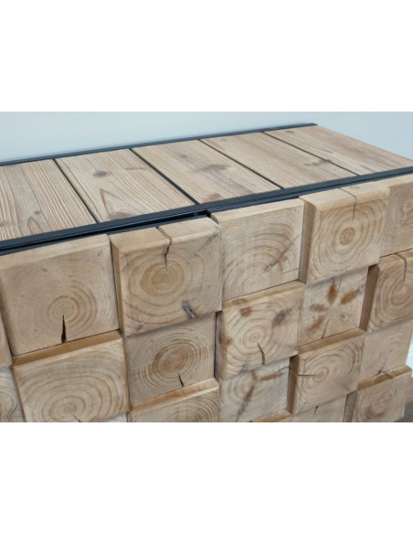 ARMOIRE RELIEF EN BOIS DE SAPIN