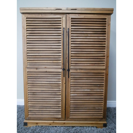 Armoire Bar à Volets en Bois de Sapin...