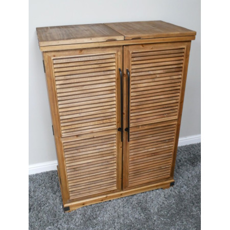 Armoire Bar à Volets en Bois de Sapin...